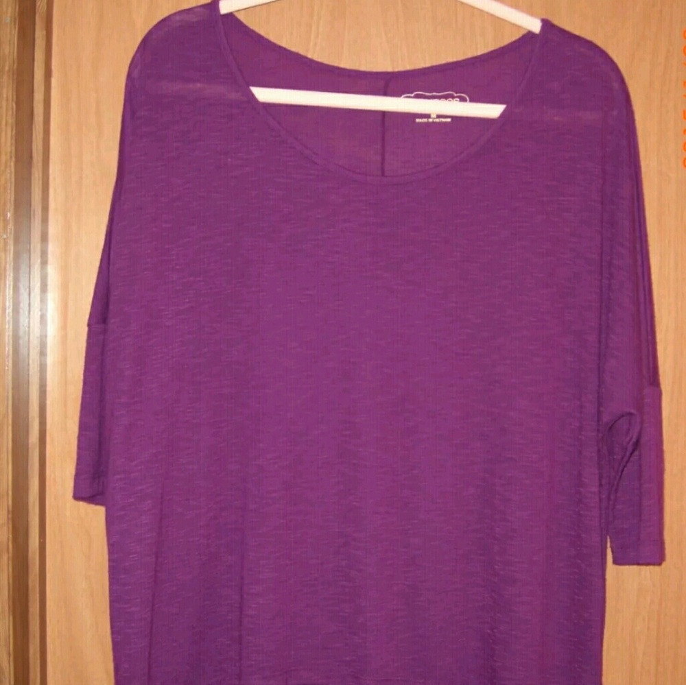 Plumberry Raspberry Hi Lo Sweater Top - Picture 3 of 3